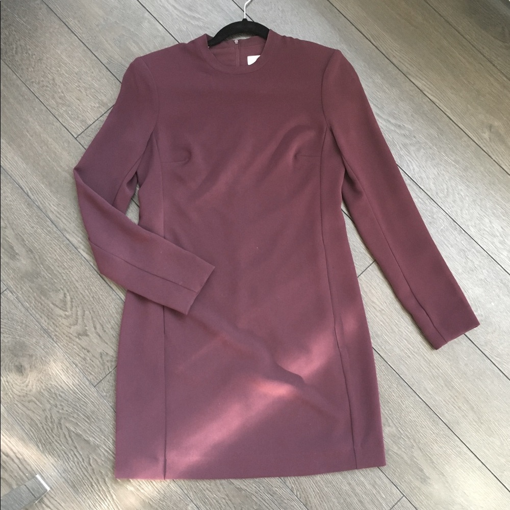 Aritzia Long sleeve crepe mini